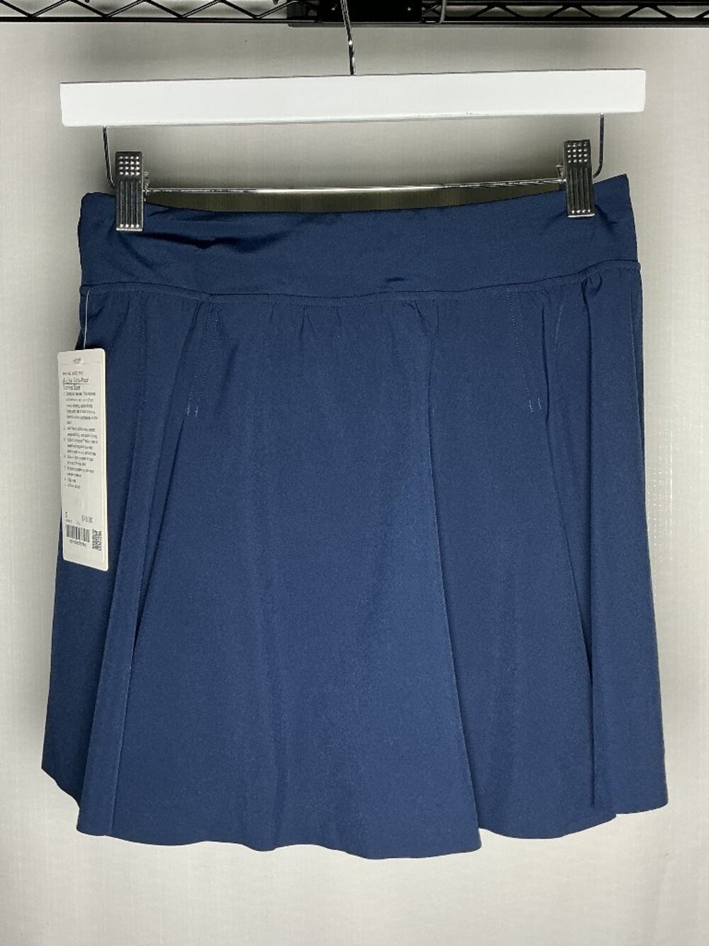 A-Line Side-Pleat Tennis Skirt 15" - CLUB BLUE
